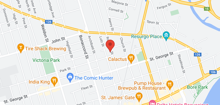 map of 326-328 Robinson ST